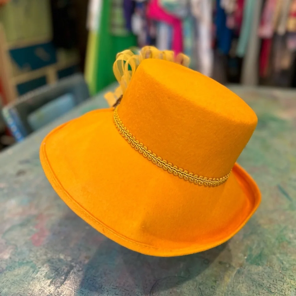 Golden Yellow Fancy Hat